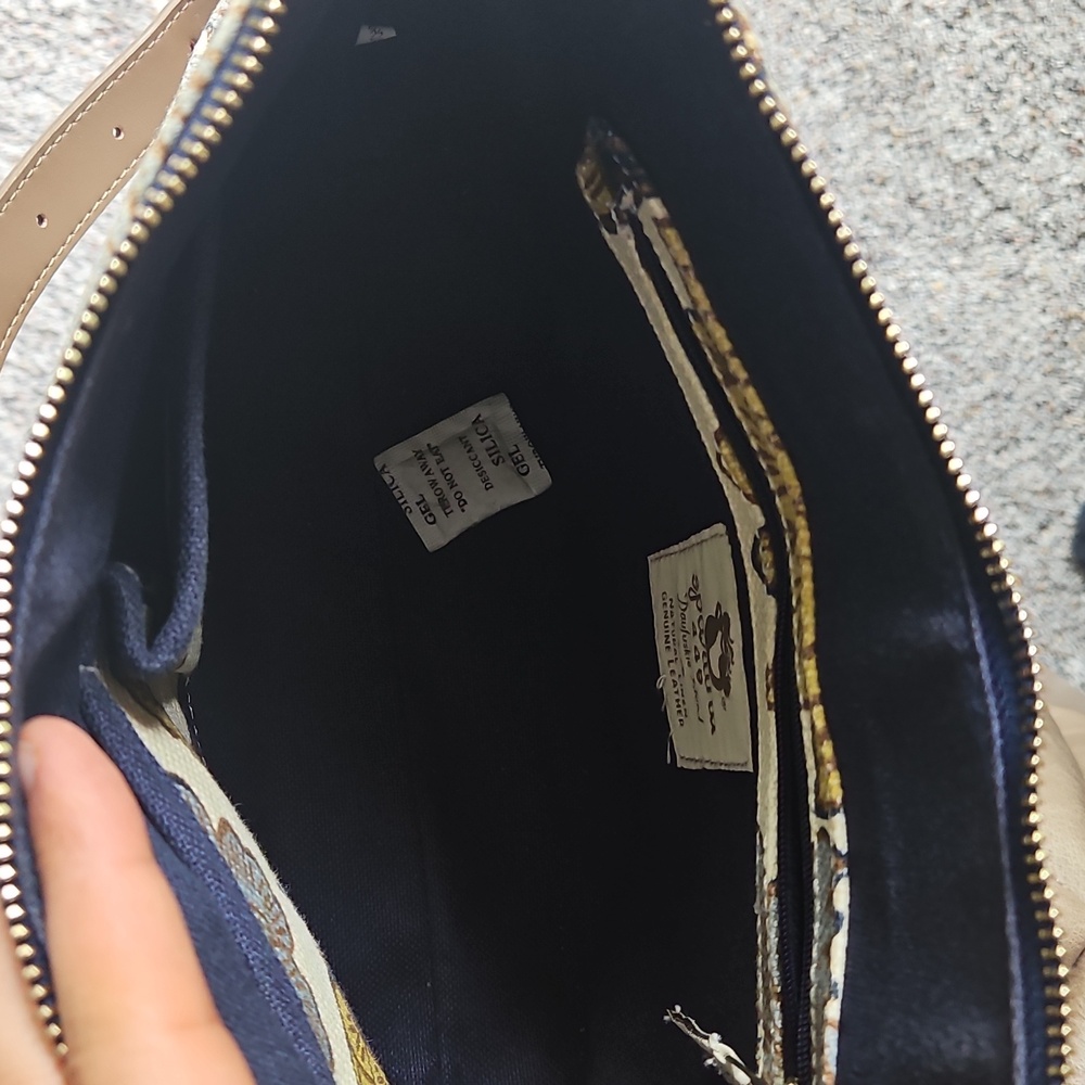 Spartina 449 Linen and leather Floral Shoulder bag - Picture 12 of 15